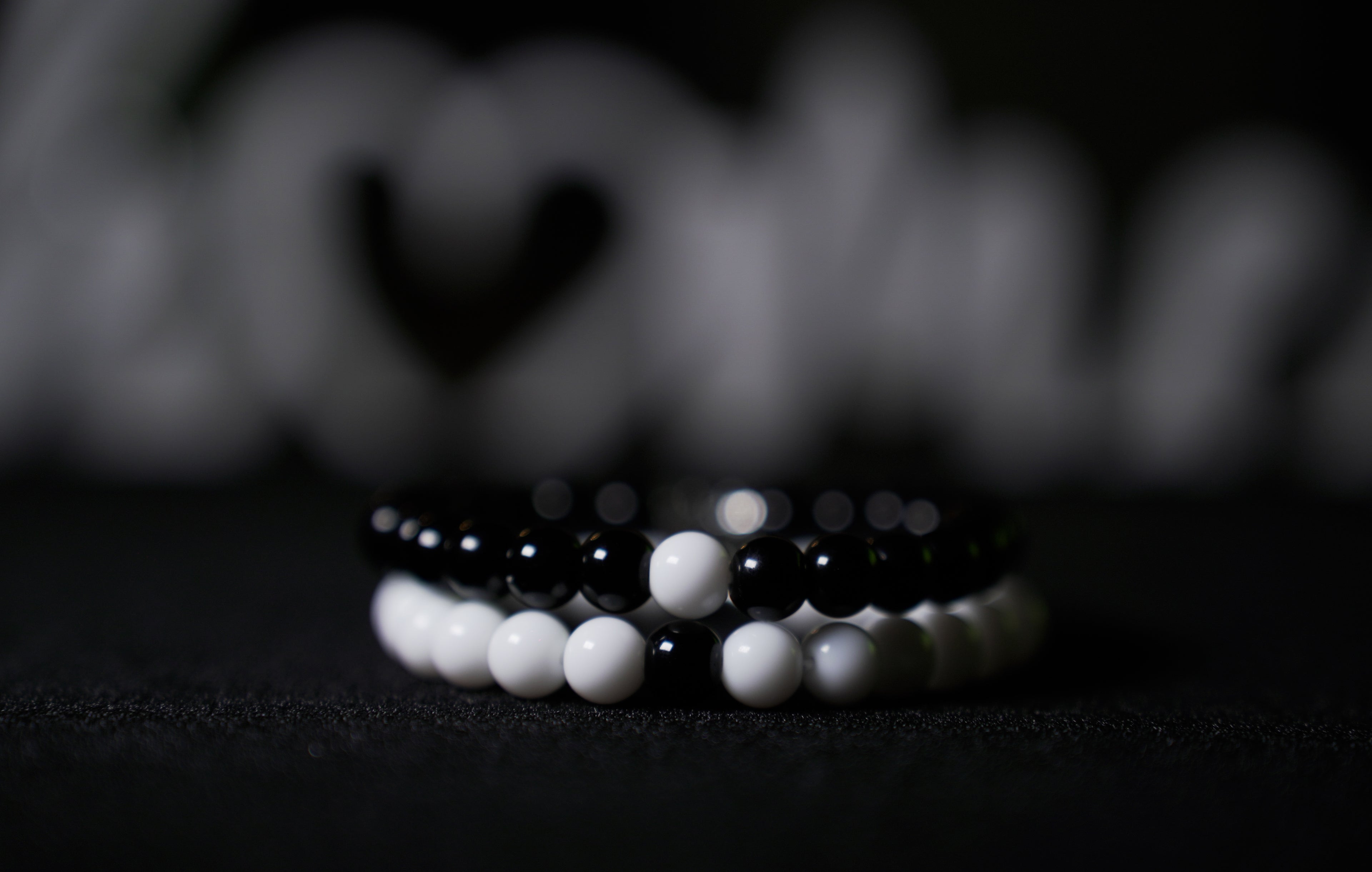 Bracelets de Couple Black & White