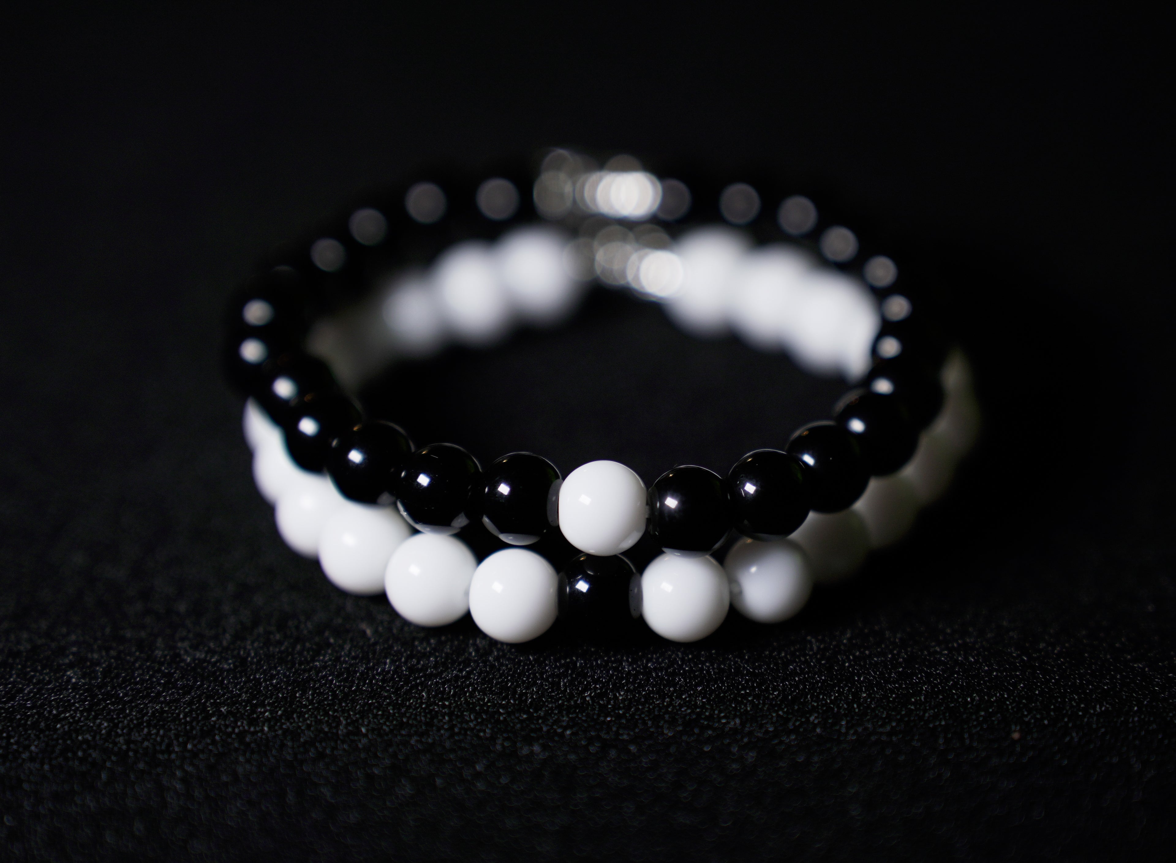 Bracelets de Couple Black & White