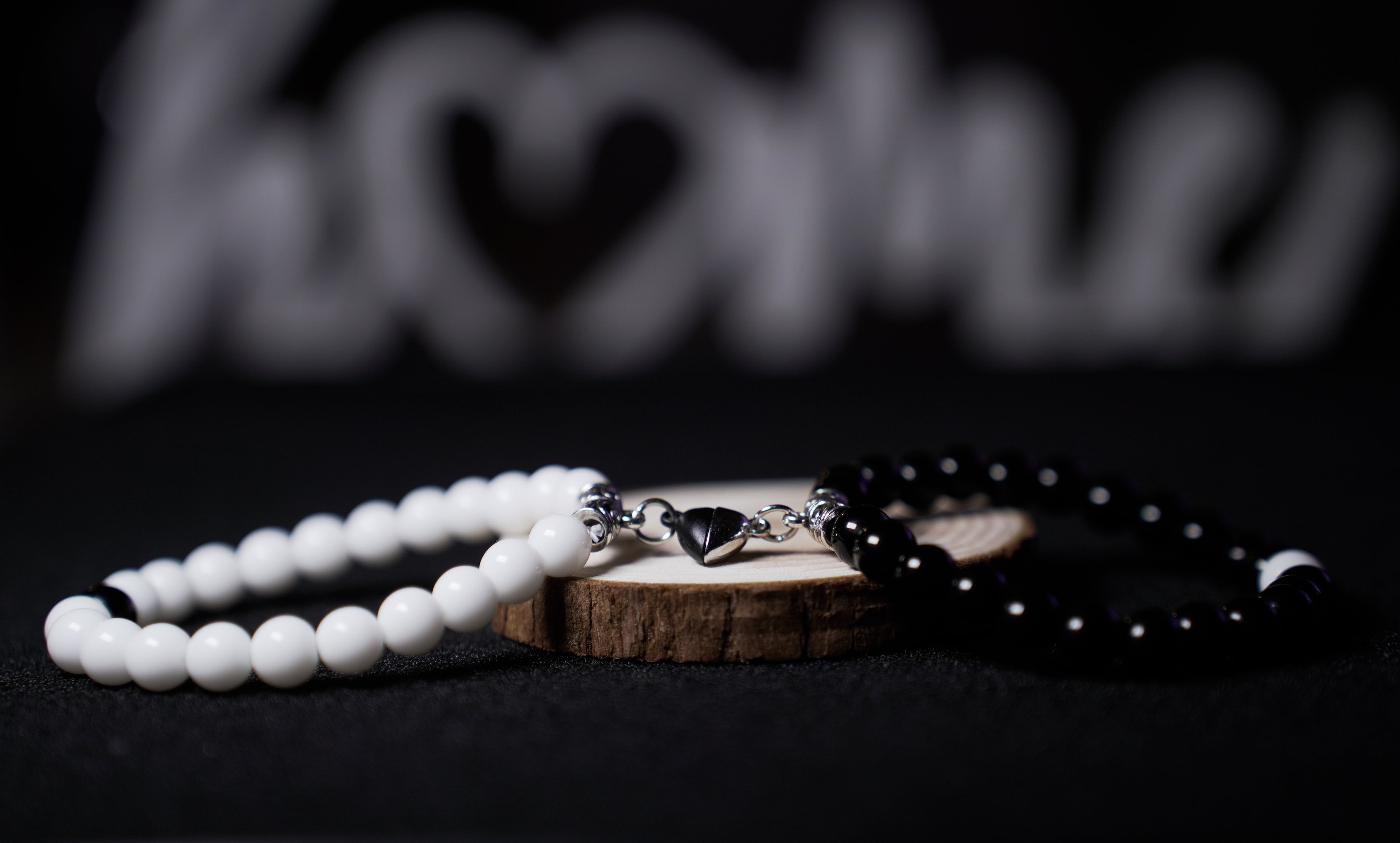 Bracelets de Couple Black & White