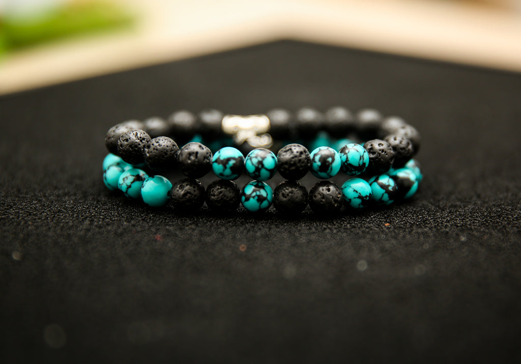 Bracelets Lava & Blue Black