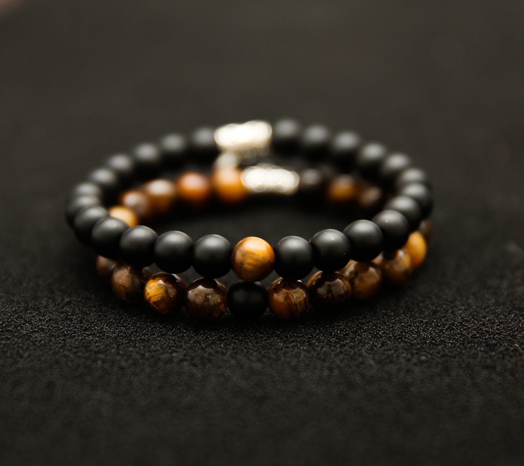 Bracelet d’Amour : Œil de Tigre & Maté