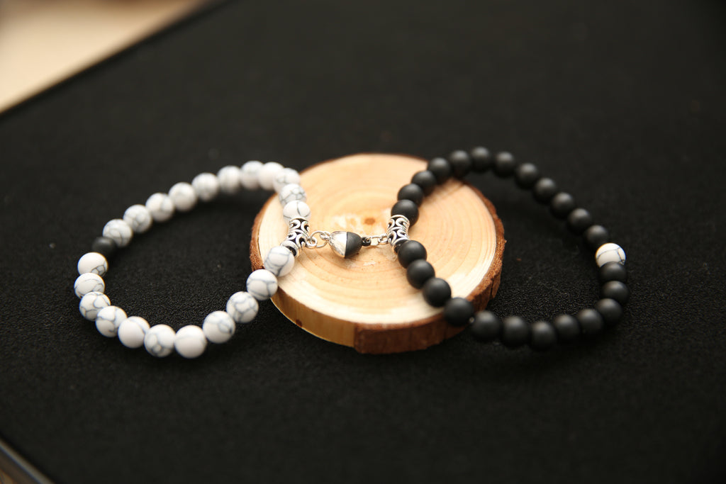 Bracelets d’Howlite & Maté