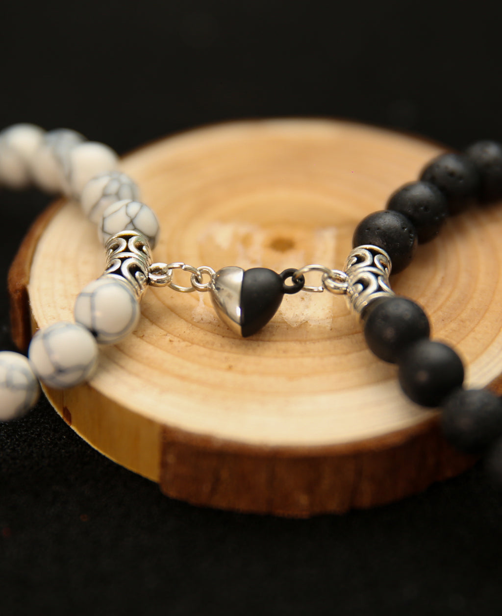 Bracelets d’Howlite & Lava