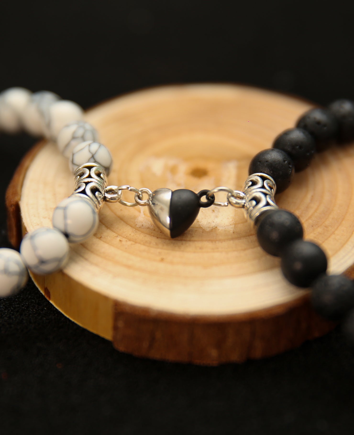 Bracelets d’Howlite & Lava