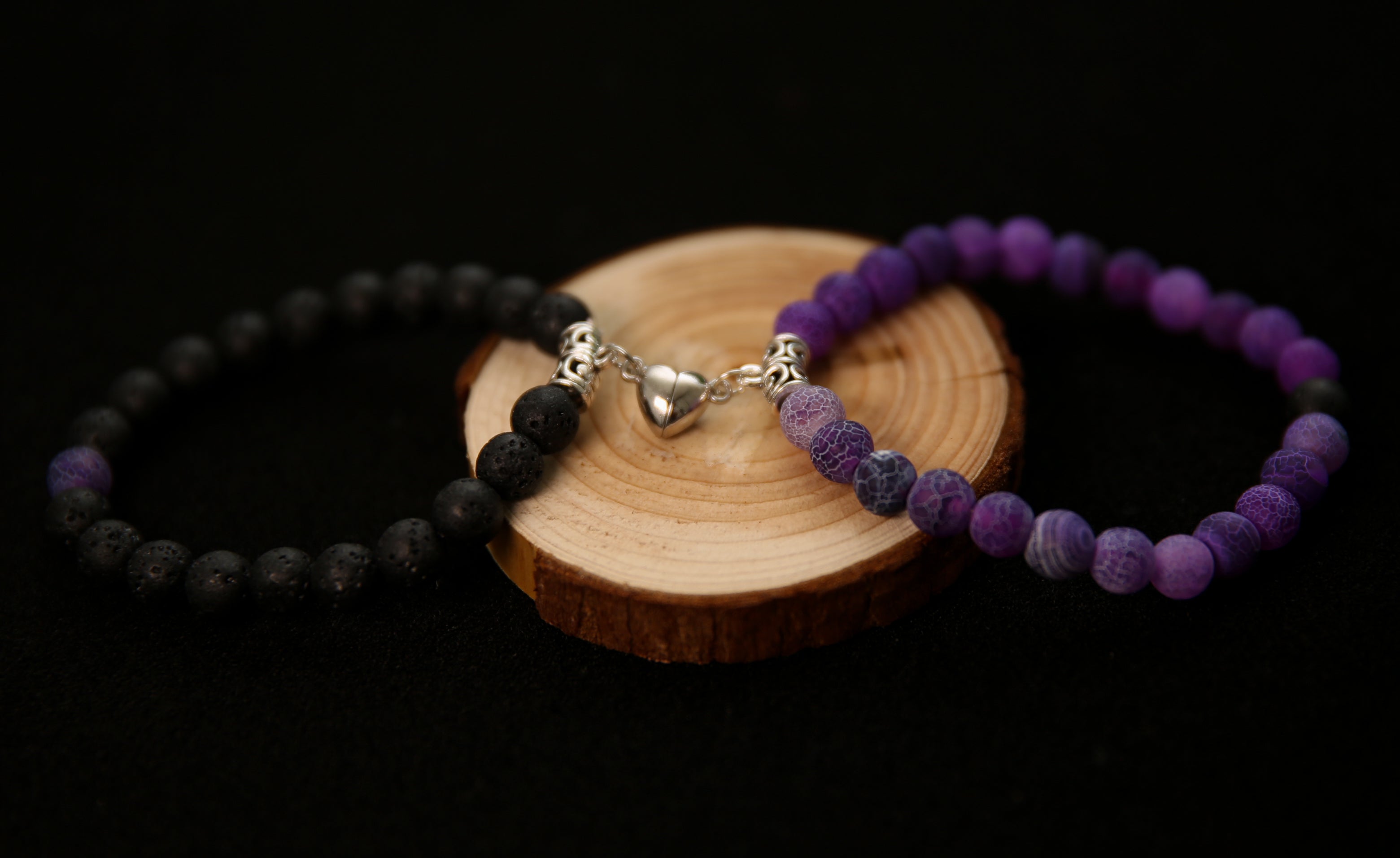 Bracelet de Couple : Lava & Purple