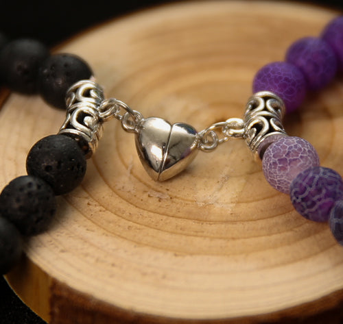 Bracelet de Couple : Lava & Purple