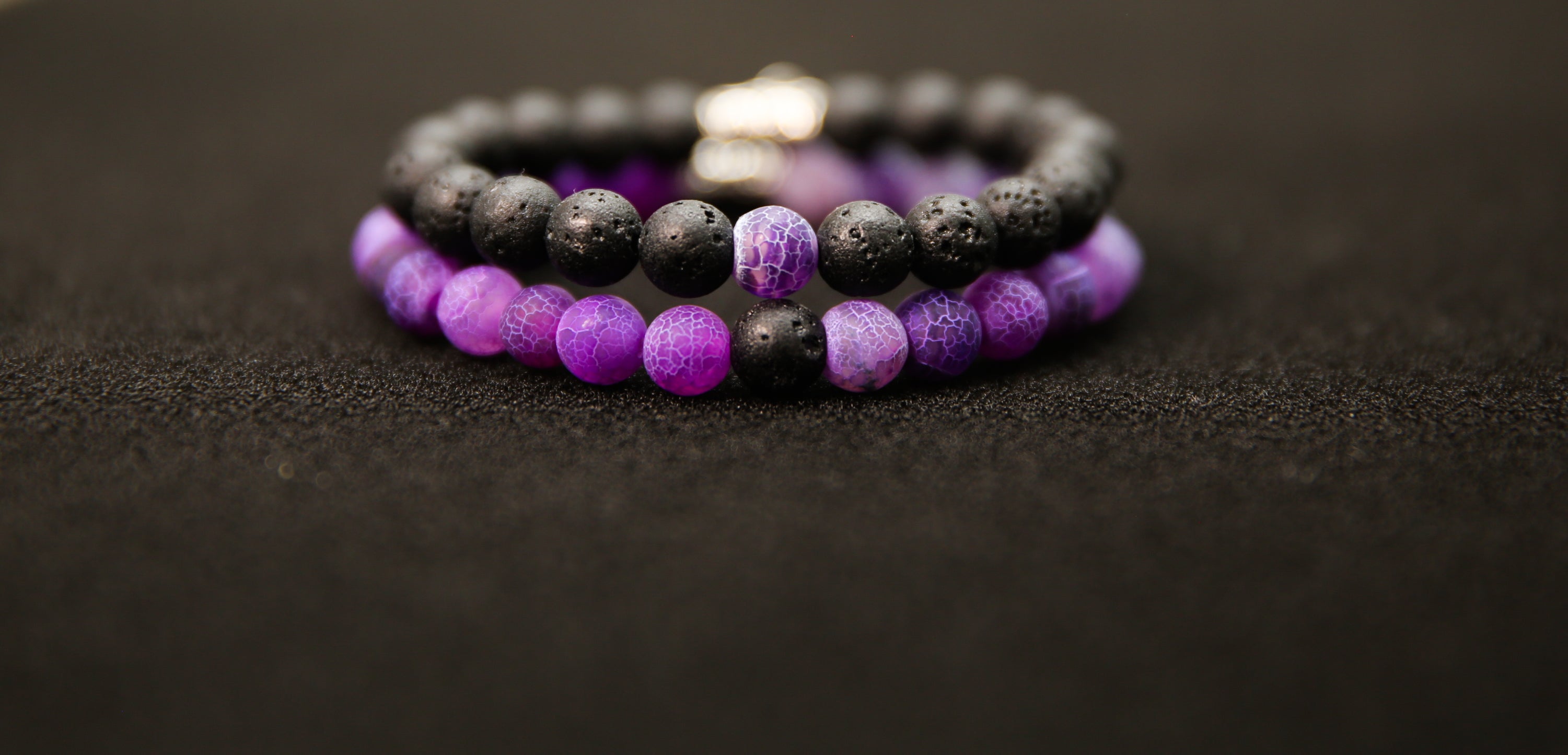 Bracelet de Couple : Lava & Purple