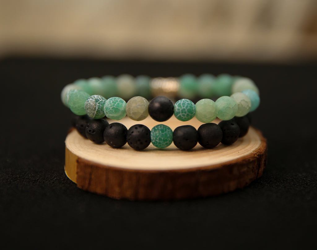 Bracelets Lava & Green