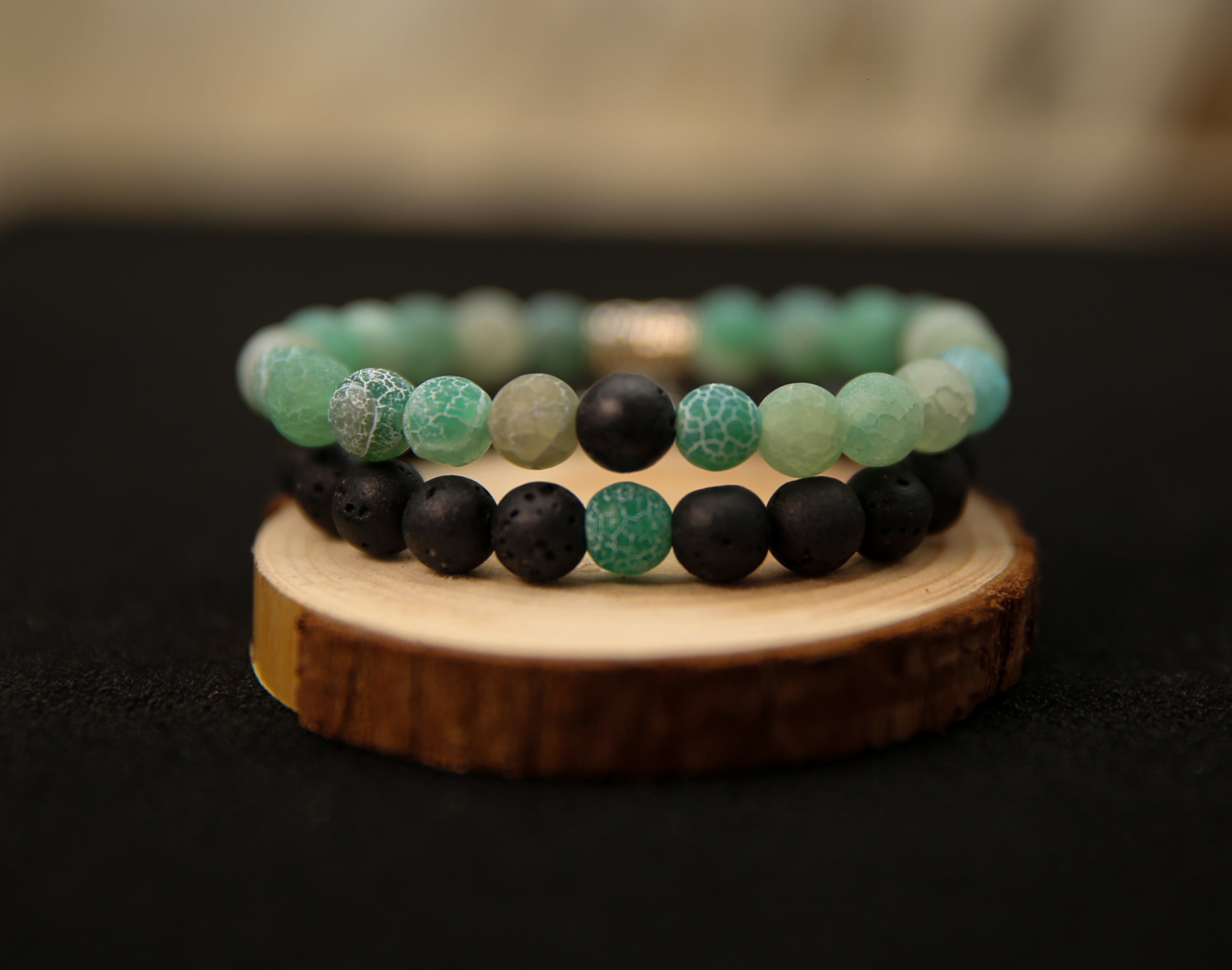 Bracelets Lava & Green